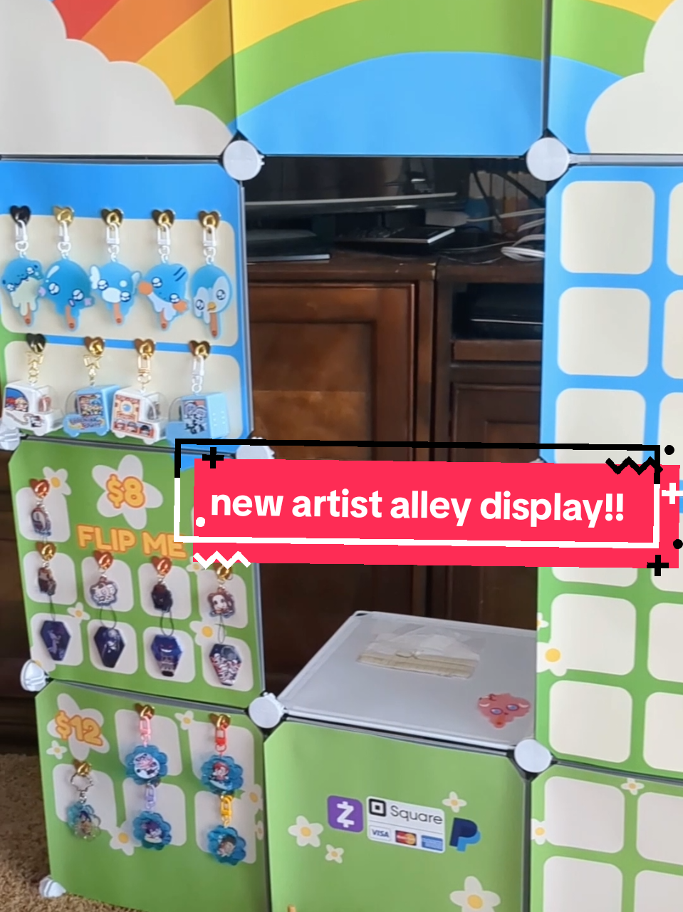 i cannot BELIEVE the design i made for my artist alley booth display turned out so good!?! im so excited to table!!! see you at #sabotencon!!! #artistalley #artistalleytips  #artistalleytable #artistalleybooth #artistalleysetup #illustrator #artist #pokemon #pokemoncommunity #HonkaiStarRail #enstars #ensemblestars #holostars