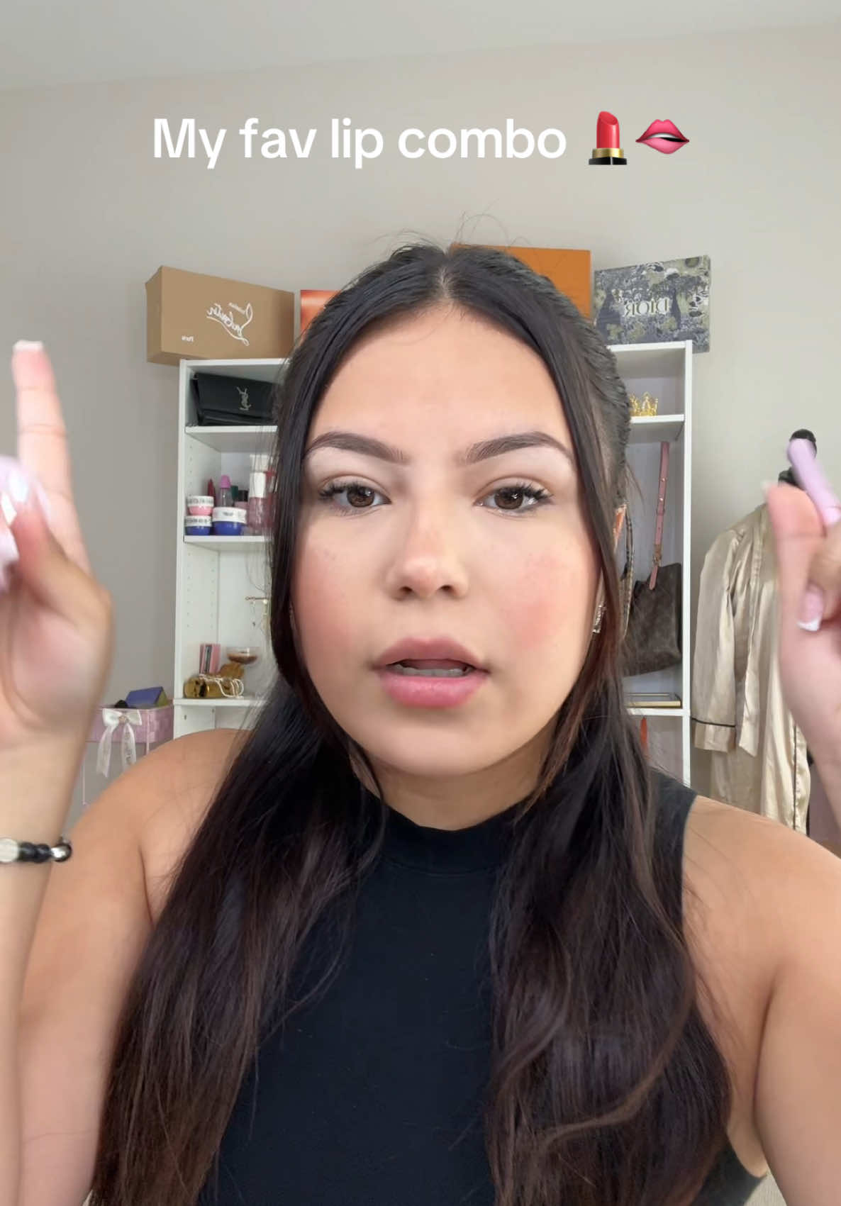 My fav lipstick combo!  @Kylie Cosmetics  #makeup #lipsticktutorial #lipcombo #fav 