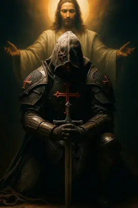 Un templier s'avance, guidé par la foi, protégé par l'ombre et la lumière. Quand le devoir appelle, l'âme du guerrier s'éveille. Une scène épique, entre ciel et fer. #Templier #MedievalFantasy #EpicMoment #KnightOfFaith #darkaesthetic 