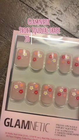 Glamnetic currently has short Squoval collection 20% off!  #glamnetic #glamneticnails #pressonnails #nailtok 