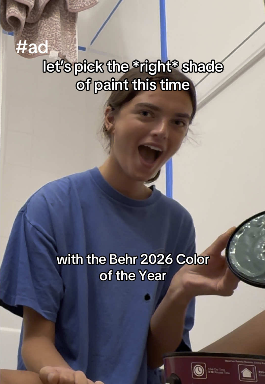 BEHR Hidden Gem (N430-6A) 💎 the color i needed to begin with… @BEHR Paint #ad #girlbathroom #DIY #behr 