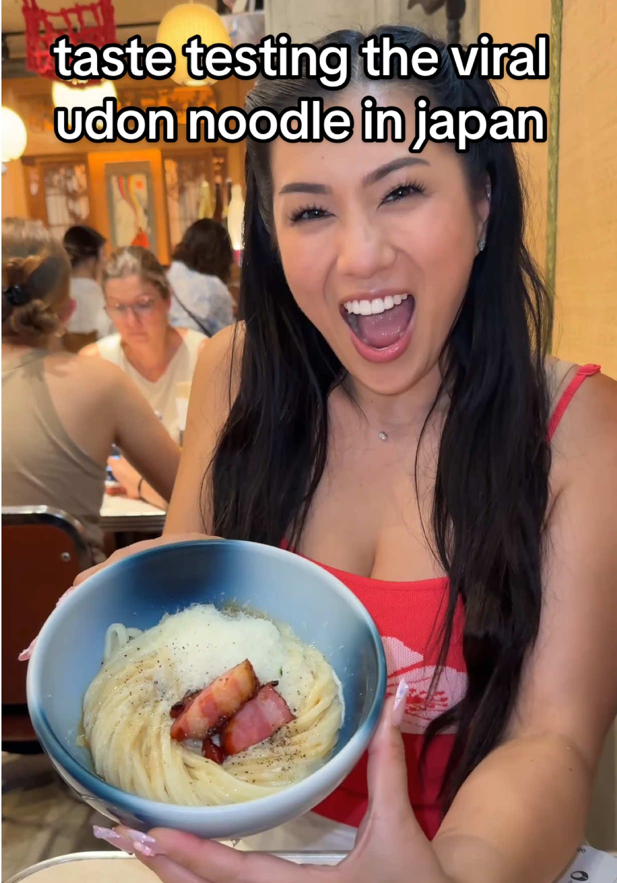 taste testing the viral menchirashi udon noodle in japan! 🍜 — #menchirashi #udon #tastetest #japanesefood #japantravel #japantrip 