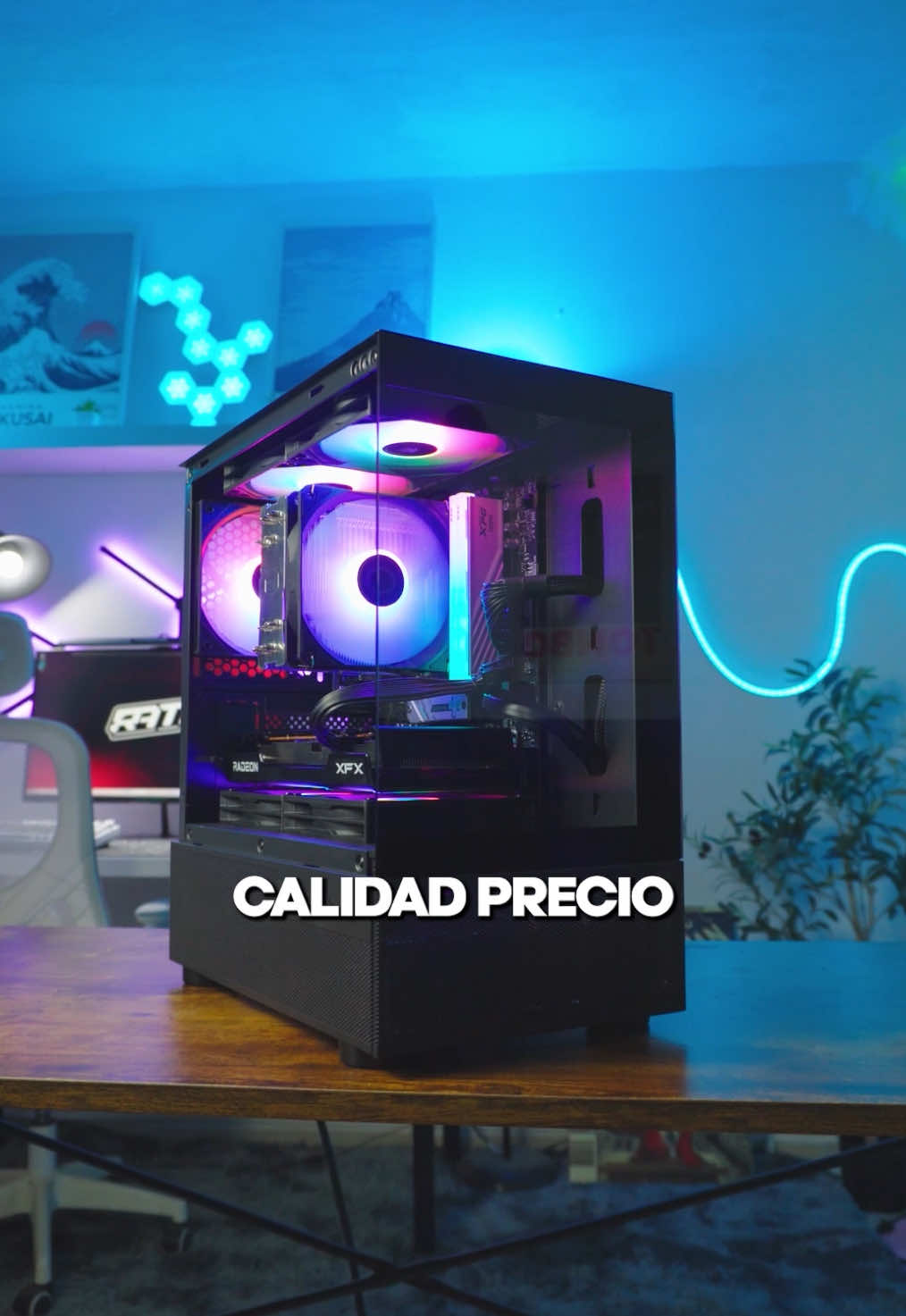 La mejor pc gamer calidad precio para jugar en 1080p, con ryzen 5 8400f y rx 7600 #pc #gaming #gamer #setupgamer #setup #pcgamer 
