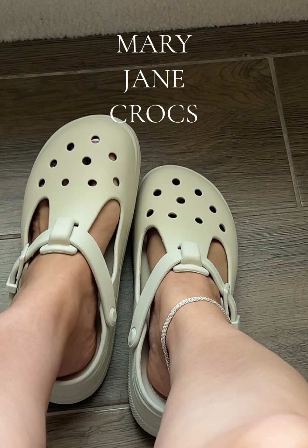 Linen color crocs >>> #crocs #crocsshoes #crocsmaryjane #maryjanecrocs 