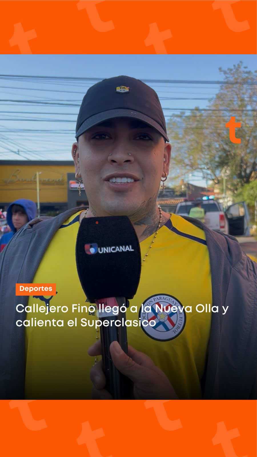 🎤🔥Callejero Fino llegó a la nueva olla y calienta el Clásico. 🇦🇷El cantante argentino de música urbana llegó al estadio de Cerro Porteño y enciende la llama del superclásico. 🗣️”El domingo gana Cerro con gol de Domínguez” #Trece #SimpreConectados #CerroPorteño #callejeroFino #futbol 