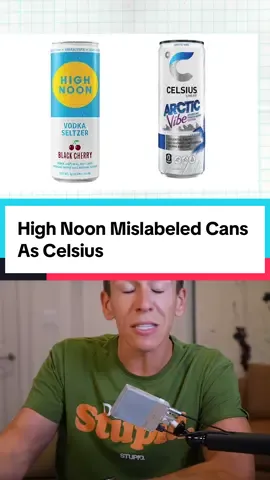 High Noon Mislabeled Cans As Celsius #usa #america  High Noon is recalling their Vodka Seltzers after they were mislabeled as Celsius energy drinks. So just to be clear, the alcoholic high noon drink is in the Celsius cans. With the FDA saying “the recall applies to High Noon Beach Variety packs. Some of these packs contain cans that are filled with High Noon vodka seltzer alcohol and are mislabeled as CELSIUS ASTRO VIBE™ Energy Drink, Sparkling Blue Razz Edition with a silver top.” Even if you didn’t purchase High Noon, the FDA is still encouraging you to still check your Celsius for alcohol before consuming. So how does this even happen? I mean they don’t even share parent companies or facilities. High Noon says that a supplier of theirs sent them Celsius cans instead of high noon cans and they didn’t discover the error till later. Imagine getting by the wheel or on a treadmill after drinking one of these Celsius’s. May the lawsuit be ever in your favor and follow to stay in the loop.
