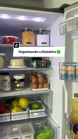 Organizando a geladeira ✅ #organizaçao #organizandoageladeira #geladeira 