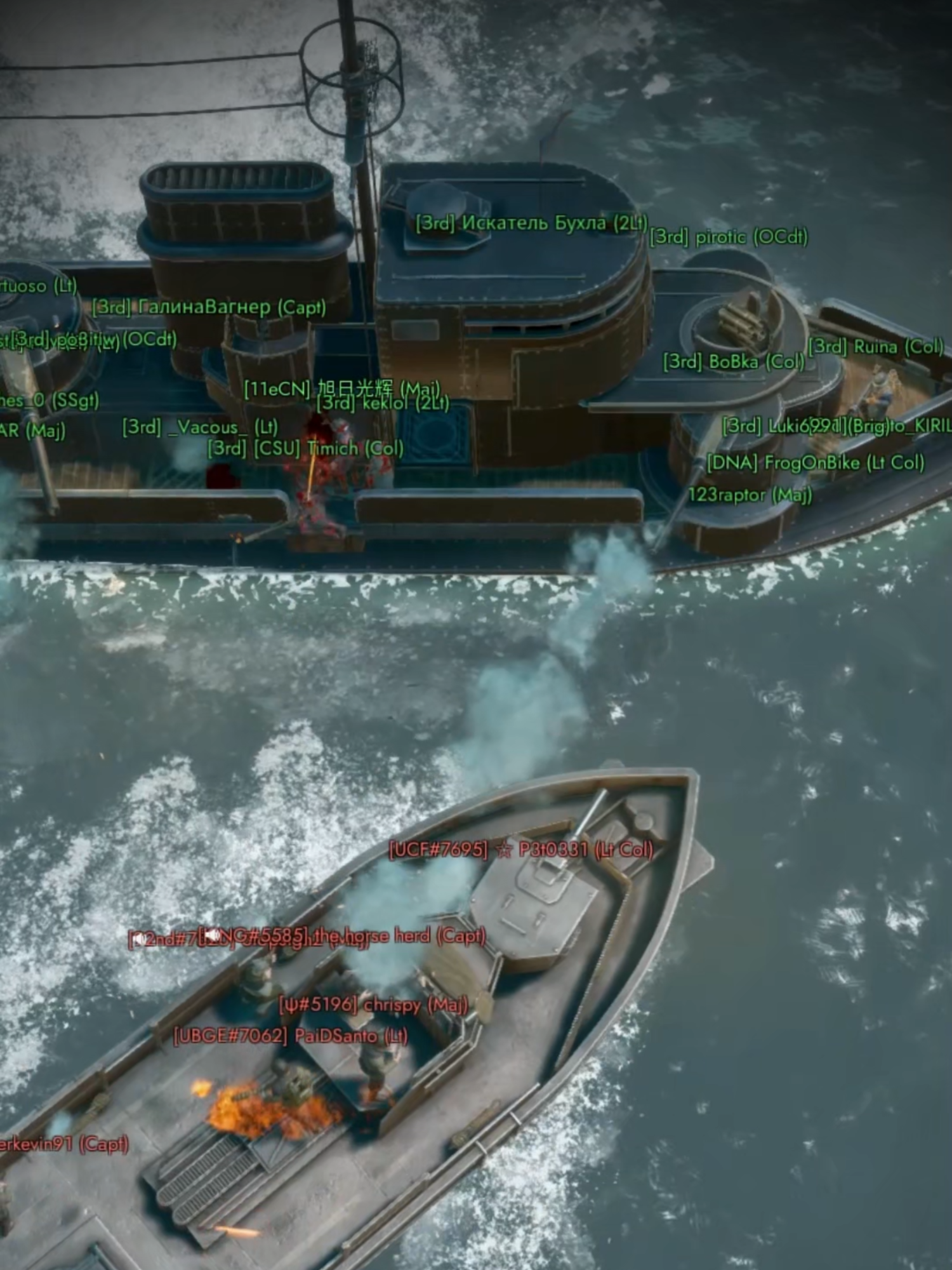 A Colonial gunboat's attack on a Warden frigate goes badly - Foxhole World Conquest 126 #mmo #foxhole #foxholegame #gaming