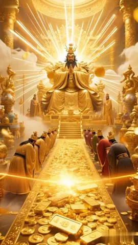 Sincerely pray for your prosperity. May the God of Wealth bless you with abundant wealth #财神爷 #wealth #golden #coin #财神 #财富 #money #taoism #道教信仰 #道教文化 #道教 #energy #blessed 