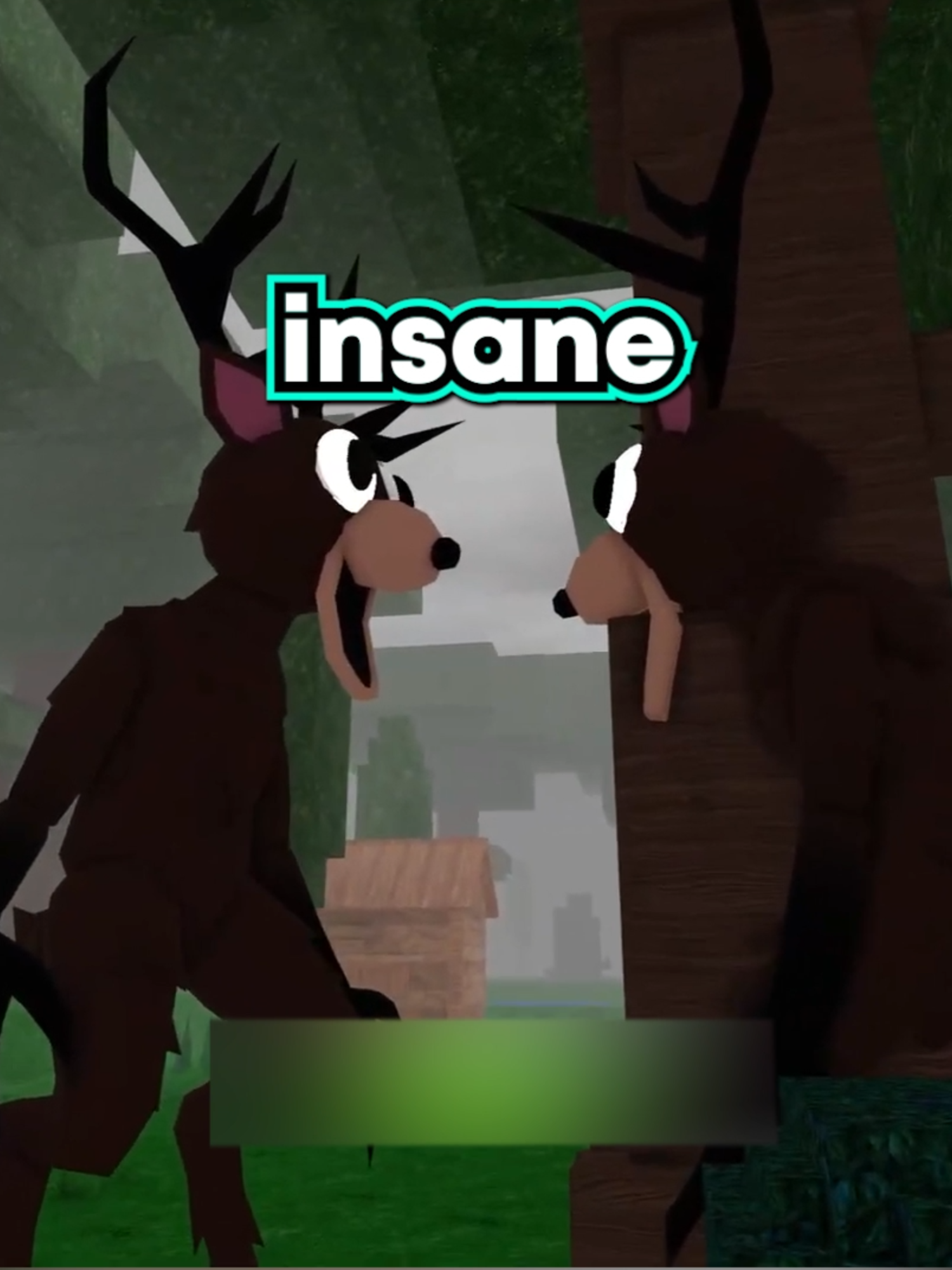 Becoming a Deer in 99 Nights in the Forest...✌️😂#99nightsintheforest #robloxtiktok