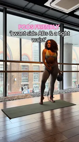 Side abs & a tight waist coming right up 💁🏽‍♀️. Follow for workouts #abworkouts #waistline #pilates #workoutmotivation 