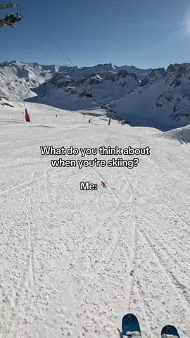 I think about absolutely nothing ⛷️ #skitok #ski #skiseason #valdisere 