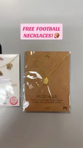 HOW CUTE are these football freebies? 🤭💗 be one of the first orders over $69 during tomorrow’s live & take your pick of our freebie necklaces! ✨✨✨