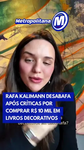 Rafa Kalimann usou as redes sociais para desabafar após ser alvo de críticas por ter comprado R$ 10 mil em livros decorativos. A influenciadora se manifestou em um texto reflexivo, lamentando os julgamentos exagerados que costuma receber na internet. “Esse caso foi apenas sobre uma compra de livros, porém já são incontáveis as vezes que isso se repete sobre outros temas por aqui. Tenho que ler comentários pesados e desproporcionais ao que realmente aconteceu”, escreveu Rafa. ➡️ Confira mais detalhes e outras notícias clicando no link do nosso site na bio! #entretênews #tiktoknoticias 