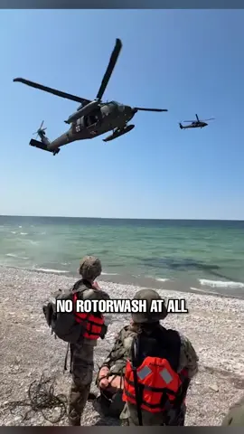 Rotor wash disarms troops 💀