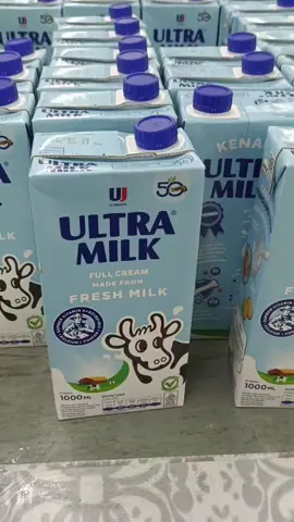 Ultra UHT Milk Full Cream 1000 ML 1 Liter Susu Steril dengan harga promo murah banget #susu #uht #susuuht #sususteril #susucair #sususegar #ultramilk 