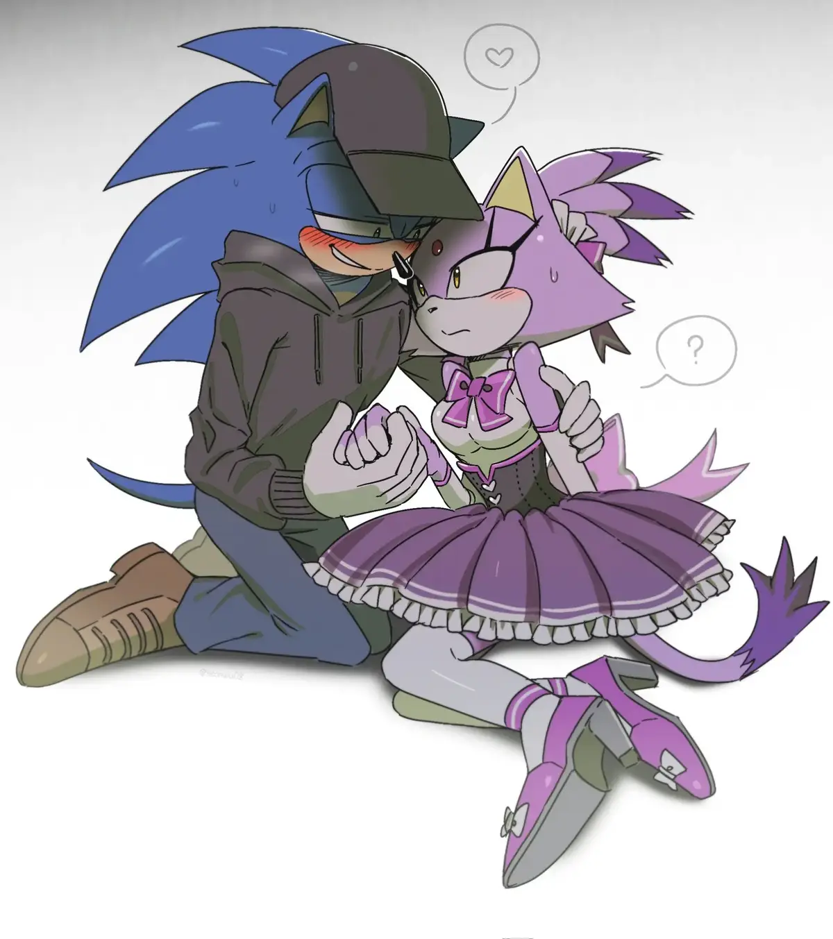 Artista 🎨: @yeonwu08 en Twitter (X) #sonic #sonicthehedgehog #blazethecat #sonicxblaze #sonaze #amyrose #rougethebat #idol #au #comic #paratii #fyp 
