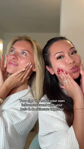 group therapy & sculpting ourselves a new jaw line with the new @dermalogica Neurotouch Symmetry serum #DermalogicaPartner