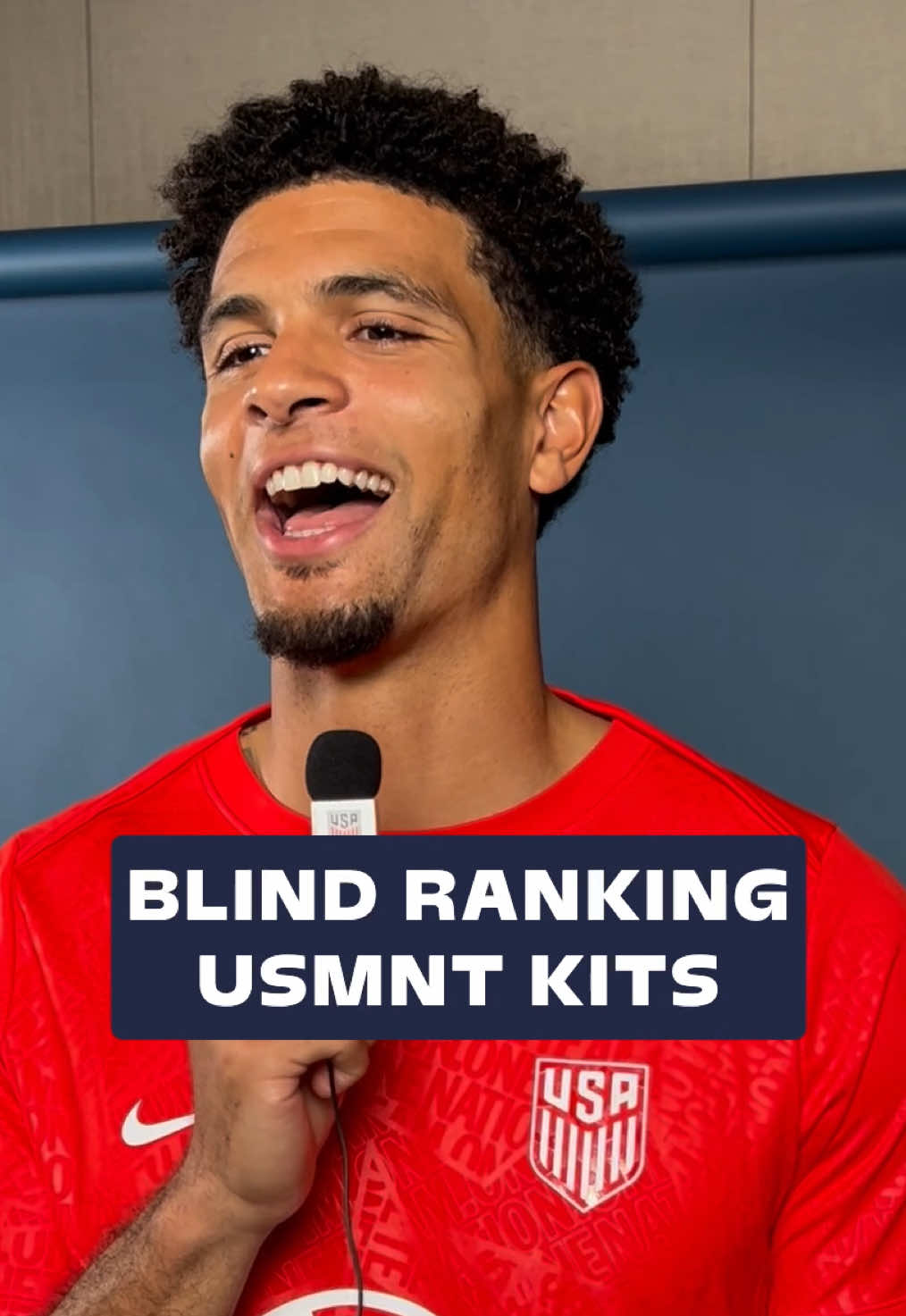 Blind ranking past #USMNT kits with Miles Robinson! #ussoccer #blindranking #fitcheck 