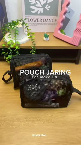 Murah tapi berguna banget 🥰 pouch fav aku sih #pouchjaring #pouchmakeup #pouchmurah 