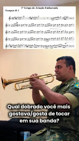 Dobrado Aviação Embarcada - Trompete 🎺  #trompete #dobrado #militar #musicomilitar #partitura #bandademusica 