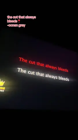 the cut that always bleeds - conan gray❤️‍🩹. #singing #makemefamous #foryou #fyp #foryoupage 