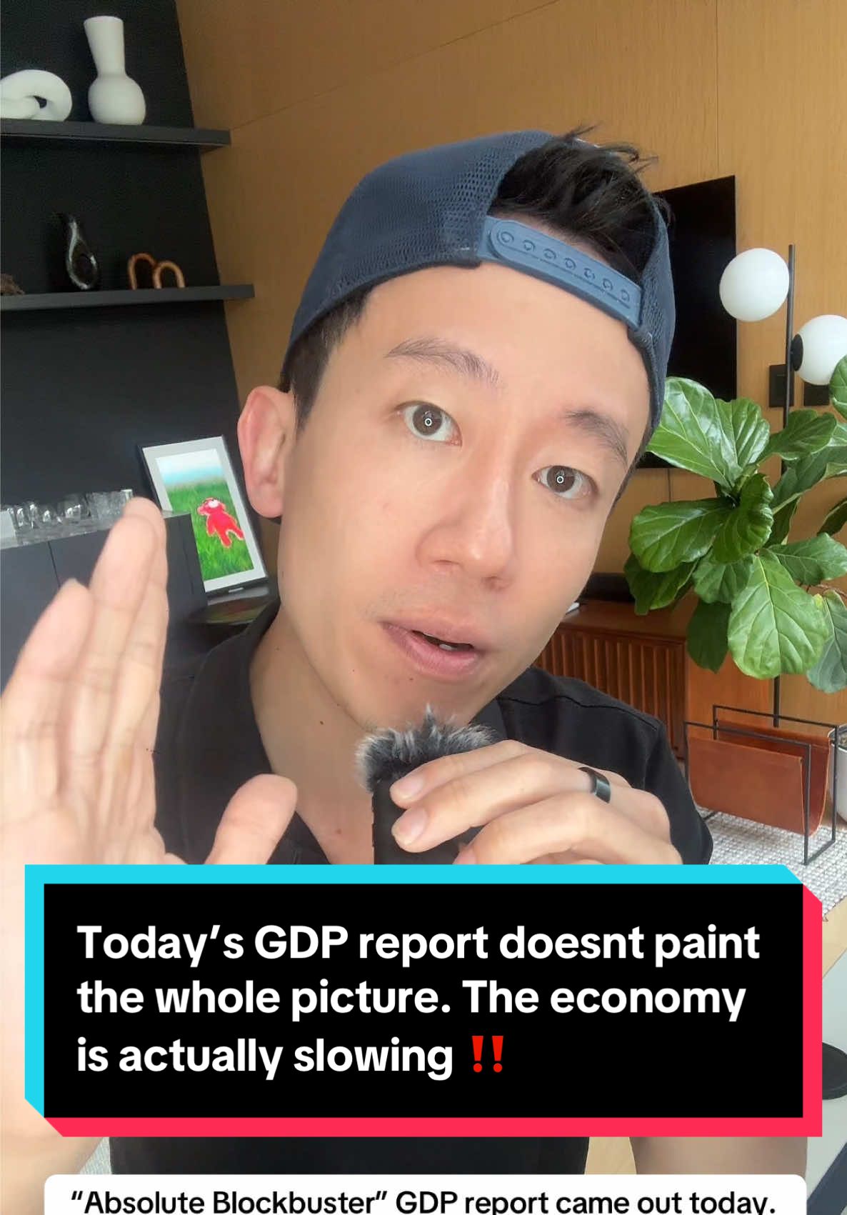 07/30: Today’s GDP report doesn’t tell the whole story. The economy is actually slowing‼️  ##stocks##stockmarket##invest##money##financialfreedom #creatorsearchinsight 