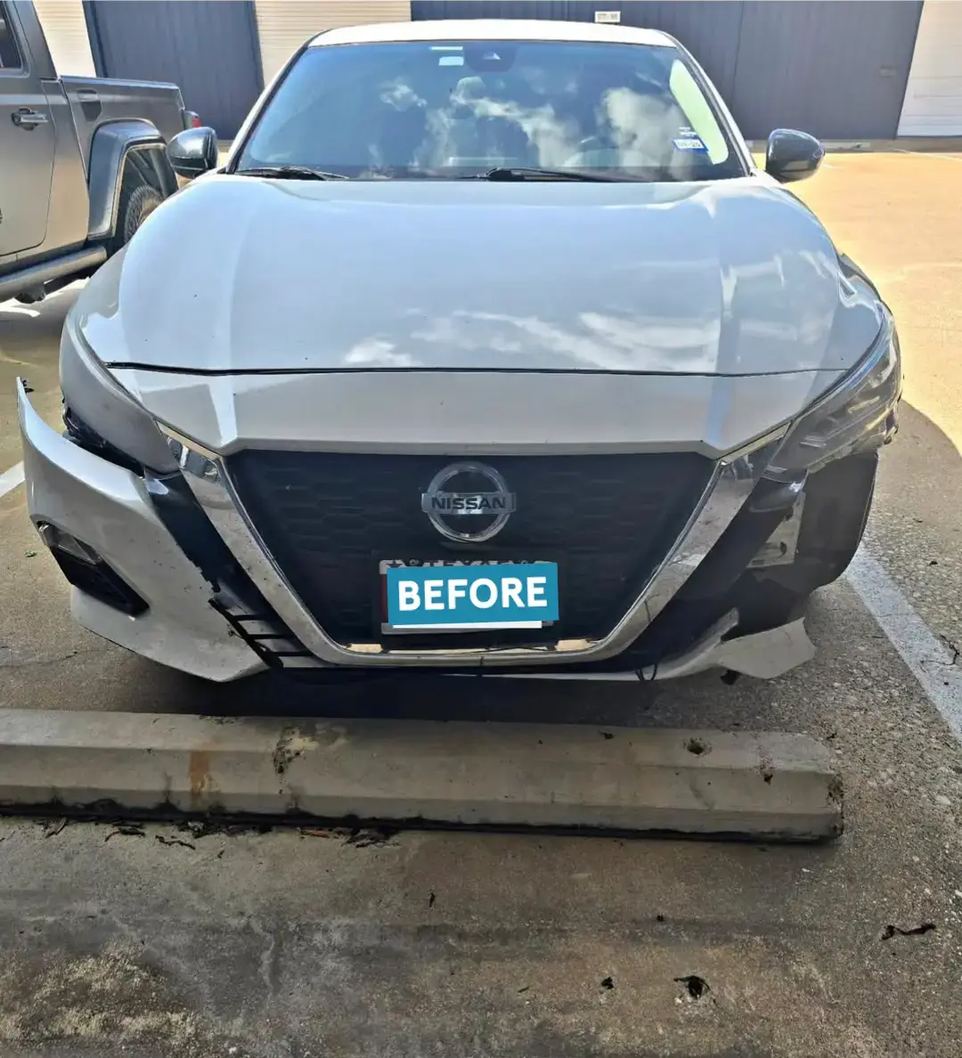 Nissan Maxima collision repair completed — swipe to see the dramatic before and after transformation. Back on the road looking brand new! 💥🔧✨ #CollisionRepair #BeforeAndAfter #NissanMaxima #AutoBodyWork #BackToNew #HoustonAutoRepair #FlawlessFinish