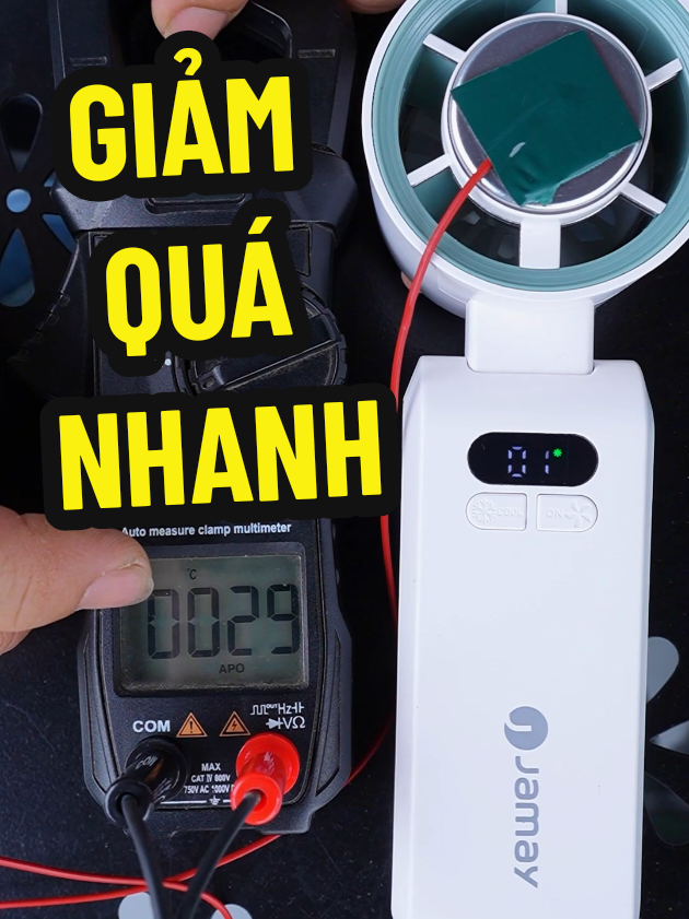 chiếc quạt jamay này giảm nhiệt quá nhanh luôn. #binhdiennang2 #quạt #quatcamtay #jamay #quatcamtayminicaocap 