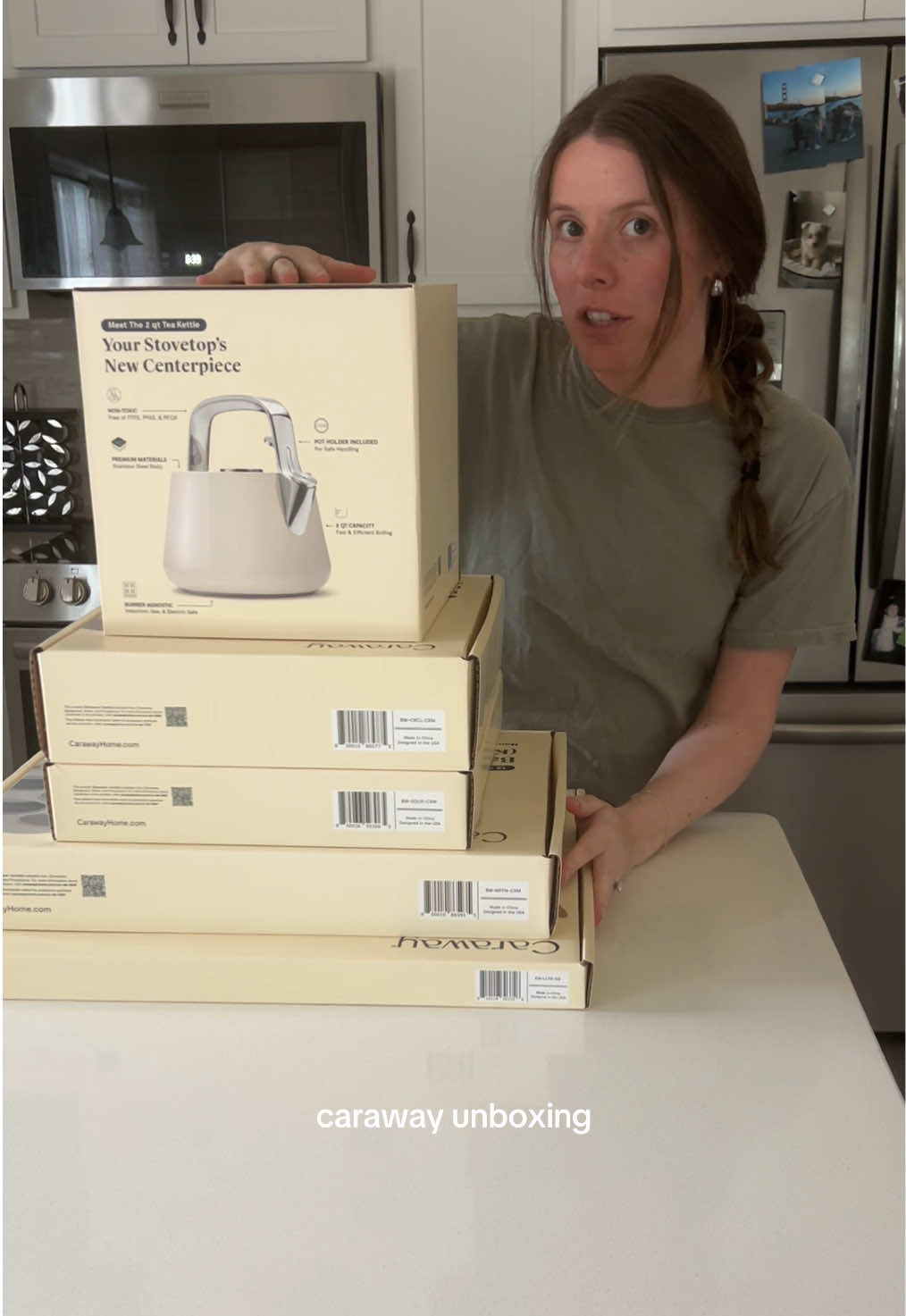 a little @Caraway Home unboxing, my code TOREY10 will help you save on all of their products 🍳 (and right now is the perfect time because every purchase enters you into a massive giveaway!!!) 