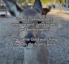 either God isn't all-loving or all-powerful #foryoupage #abcxyz #fyp #viral #fyppp #religion #god #creatorinsights #agnostic 