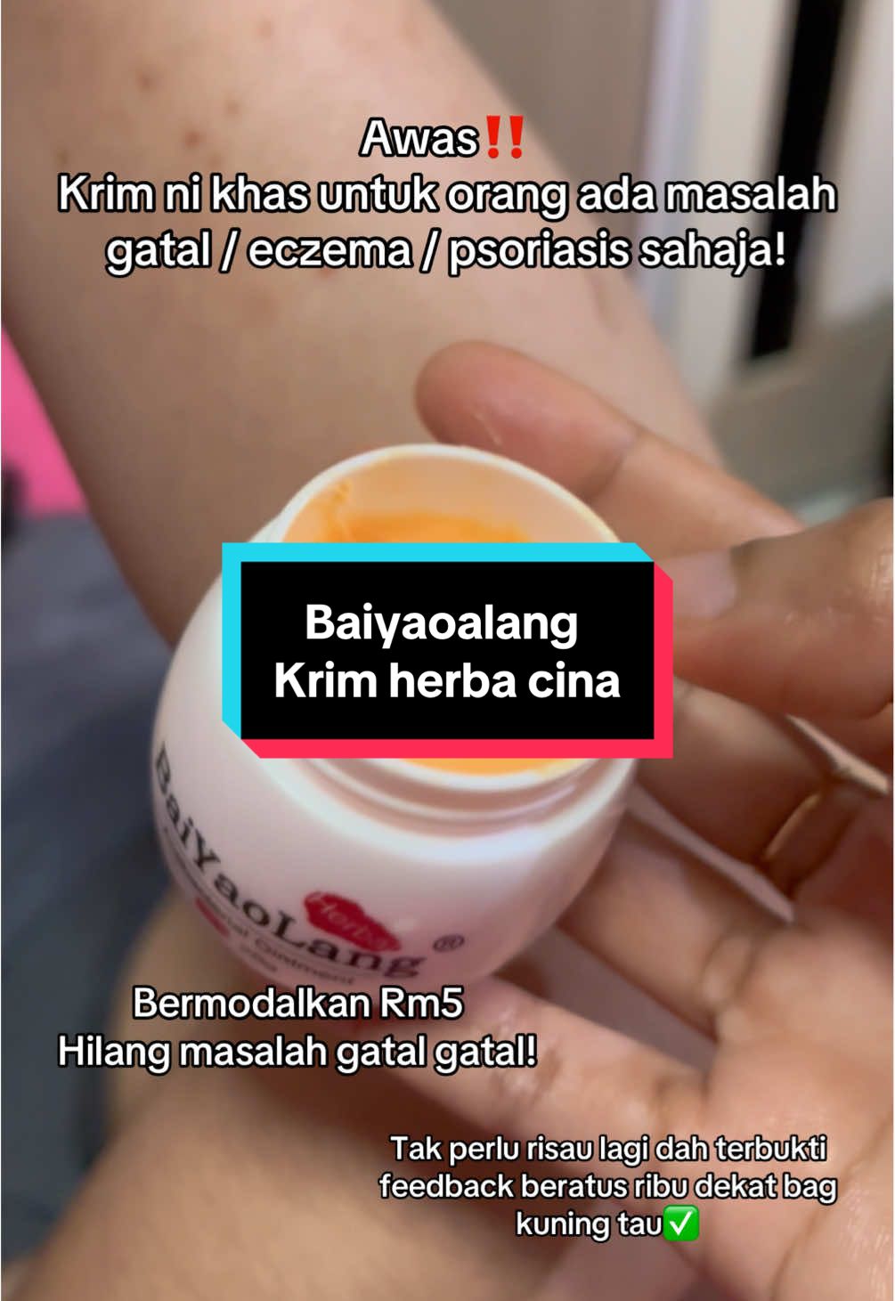 Terbukti feedback dekat bag kuning tau‼️ #baiyaolang #baiyaolangcream #baiyaolangoriginal #krimgatal 