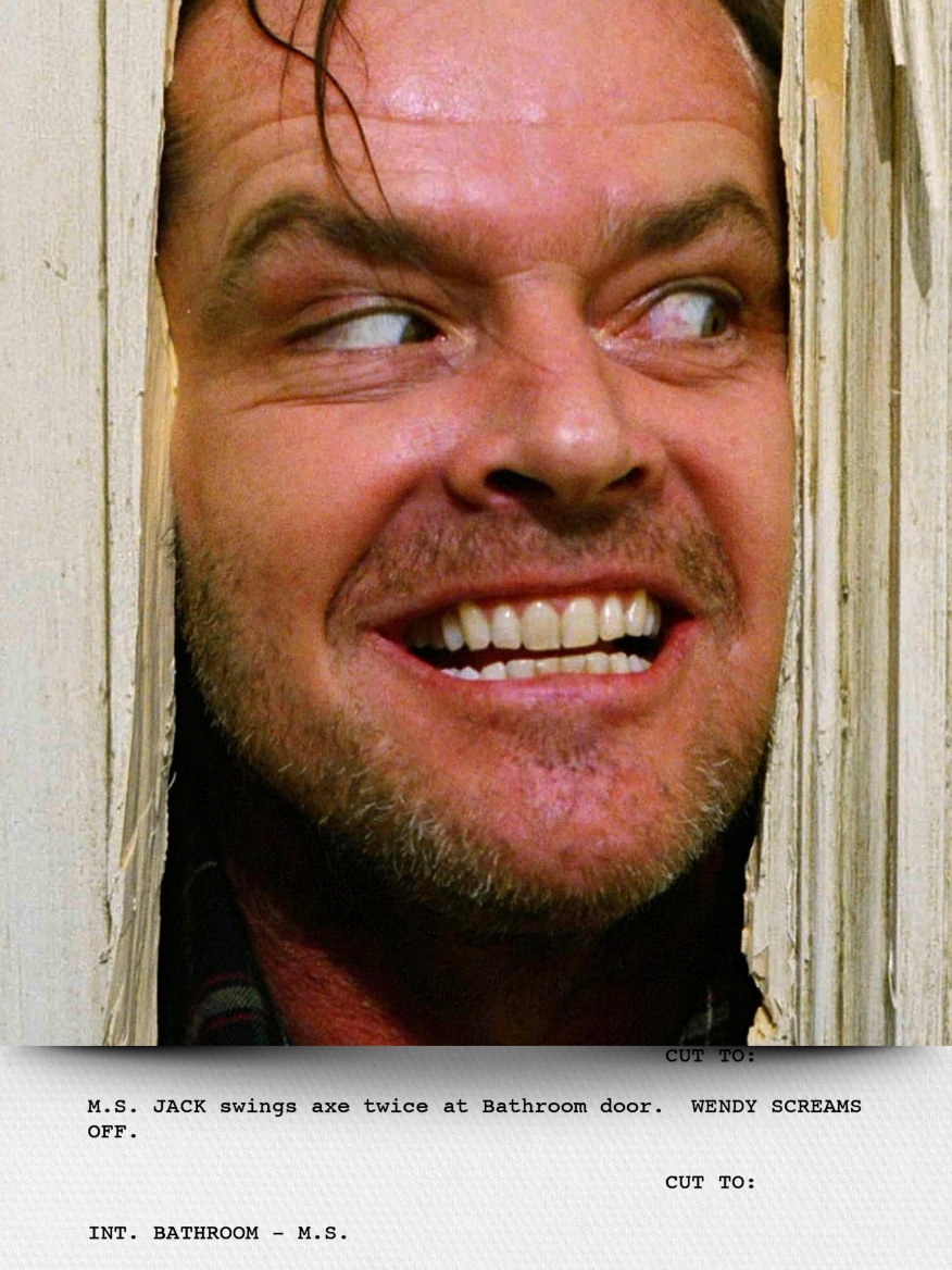 A Masterpiece of Modern Horror. The Shining (1980) Directed by Stanley Kubrick Written by Stephen King - Stanley Kubrick - Diane Johnson Jack Torrance accepts a caretaker job at the Overlook Hotel, where he, along with his wife Wendy and their son Danny, must live isolated from the rest of the world for the winter. But they aren’t prepared for the madness that lurks within. #TheShining #StephenKing #stanleykubrick #horrormovies #horrorfilms #movies #films #Cinephiles #Script #screenplay #scriptinmotion