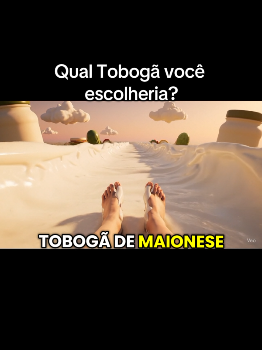 Todos os Escorregadores! Em qual você irá? #asmr #ai #veo #satisfying #aivideo 