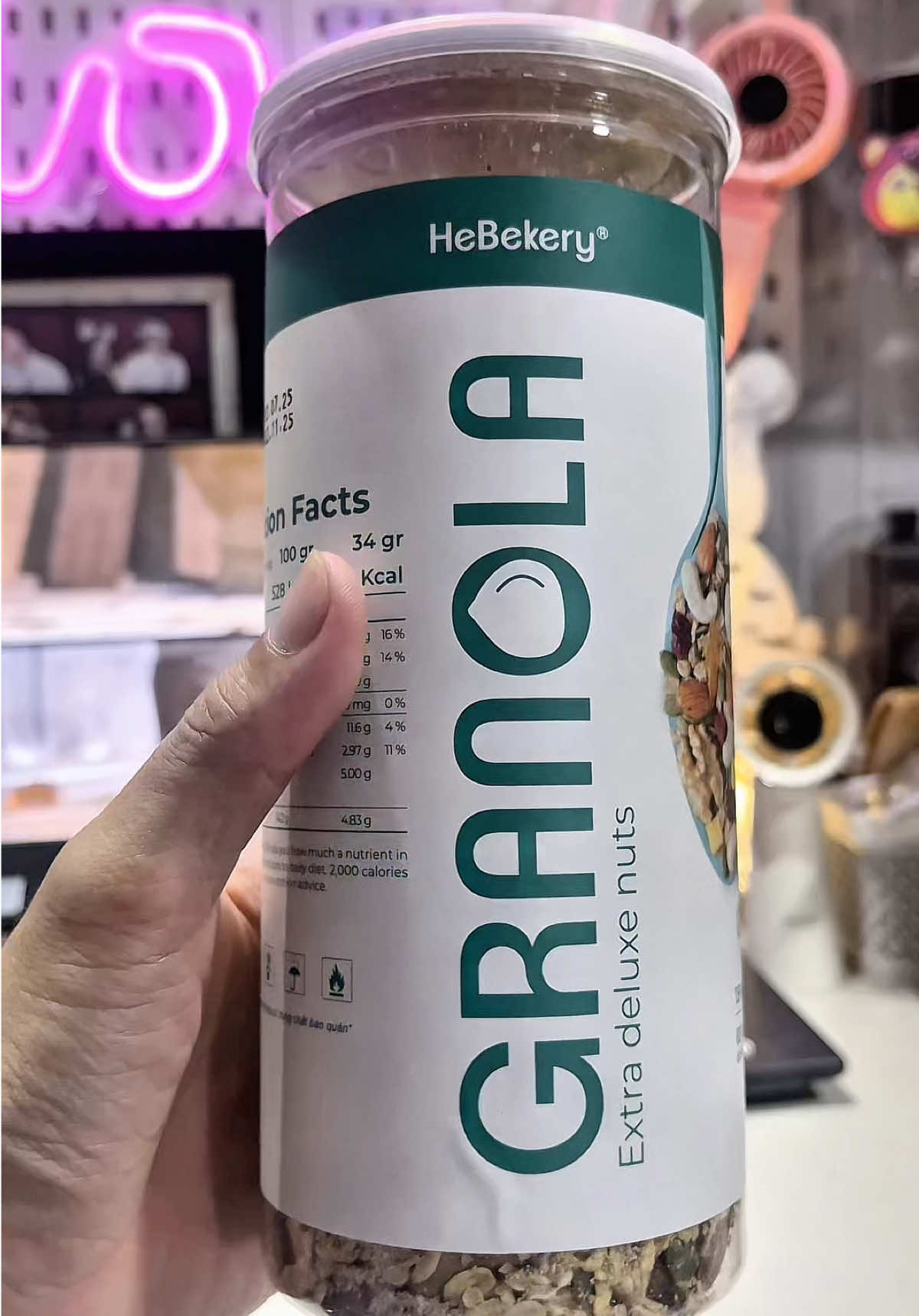 Granola Siêu Hạt Dinh Dưỡng Vị Truyên Thông, Cacao, Matcha - Ngũ Cốc Dinh Dương HEBEKERY - 500gr #reviewanngon #reviewfood #hatgranola #hebekery #hatdinhduong #ngucocdinhduong #truongluanstore #storegiadung