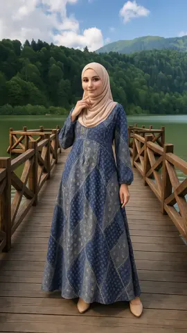 Jubah Batika Jacquard Batik 