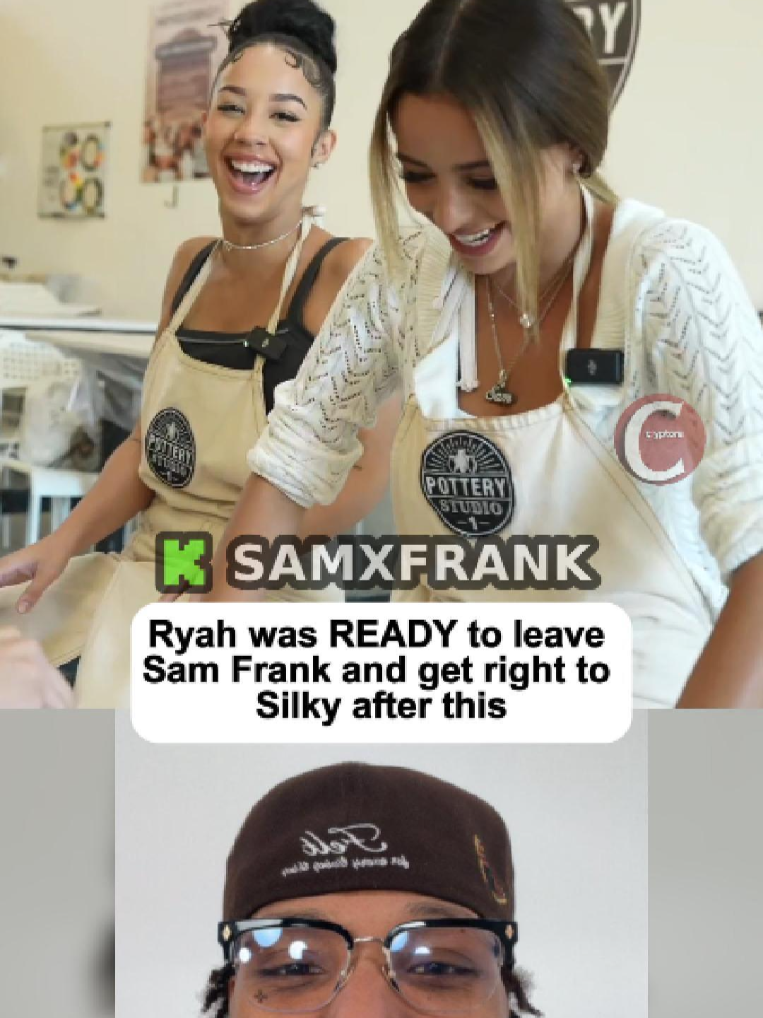 Ryah was READY to leave Sam Frank and get right to Silky after this #samfrank #samxfrank #ryaahstatum #silky #fazesilky #Relationship #kickstreaming #fyp #reels #shorts