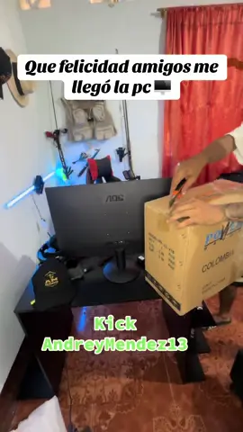 Por fin llegó 🖥️ #streamer #kick #chaparraltolima #kickclips #andreymendez13 #fyp #global #pc 