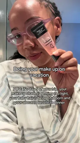 Send help 🥲  #grwm #makeup #travel  @elfcosmetics @Fenty Skin 
