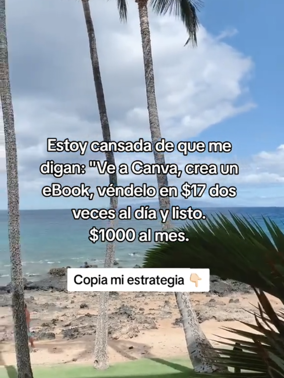 Róbate mi estrategia🤫 Pero primero guarda este video para que no lo olvides.. Vender productos digitales en 2025 no tiene que ser difícil! Todo lo que tenes que hacer es transformar tu conocimiento y experiencia en un producto digital🖥️ 1️⃣Crea un Producto Digital con Canva (puedes usar la versión gratuita): es una herramienta excelente para crear todo tipo de productos digitales, desde plantillas hasta gráficos y más. Puedes crear un producto una sola vez y venderlo infinitas veces, y así estás aprovechando tu tiempo y esfuerzo de manera efectiva. 2️⃣Véndelo con Systeme.io (es gratis hasta que llegues a 2000 contactos): ponele un precio de $15, véndelo dos veces al día y podrías ganar +$1,000 al mes. 3️⃣Crea un Embudo de Venta y Genera Leads con Instagram: pon tu enlace de Systeme.io en tu bio de IG y comienza a promocionar tu producto (publica 3 veces al día). Con la estrategia de marketing correcta, generar ingresos pasivos con tu ebook incluso si eres principiante. ✅TIPSITO: Comparte tu alcance ofreciendo tus productos en varias plataformas en línea y creando más productos digitales (en el mismo nicho). Aquí te dejo 15 ideas👇🏼 1. Recetarios con menús semanales 2. Plantillas de planificación diaria o semanal 3. Plantillas para redes sociales 4. Plantillas para presupuestos personales o de negocios 6. Plantillas de currículum 7. Ebook: 100 ideas de productos digitales 8. Guías para la pérdida de peso 9. Guías para la planificación de eventos o fiestas 10. Calendarios y planificadores imprimibles 11. Agendas y diarios de gratitud 12. Portadas para reels 13. Libro para niños 14. Pósters motivacionales 15. Checklists de viaje Ya pasaron siete meses desde que comenzó el año… ‼️No dejes que pase otro año sin empezar a generar ingresos pasivos con tus redes sociales 🙇🏻‍♀️ Comenta “EBOOK” para recibir mi guía GRATUITA con el paso a paso para empezar a crear y vender tus productos digitales. #ebook #canva #productosdigitales #ingresospasivos #ventasonline 