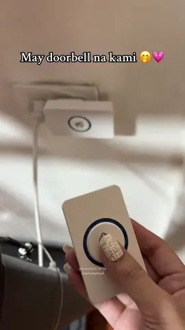 Pwede rin to sa mga may tindahan para pag may bumibili pipindot nalang sila 🤭💗 #doorbell  #tiktokfinds 