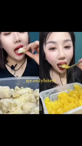 Replying to @paolaledmar8 Yellow crunchy crispy soft ice cubes and flaky ice eating #onlybites #iceeatingasmrvideo #foryoupagethis #creatorsearchinsights #fentysuperbrandday 