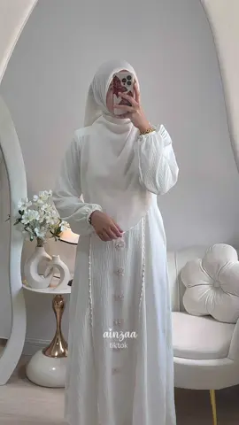 Jubah sulam bunga #jubahsulam #jubahironless #jubahmuslimah 