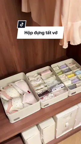 Hộp đựng tất vớ, đồ lót tủ quần áo #hopdungdo #hopdungdolot #hopdungtatvo #decorsiuxinh 