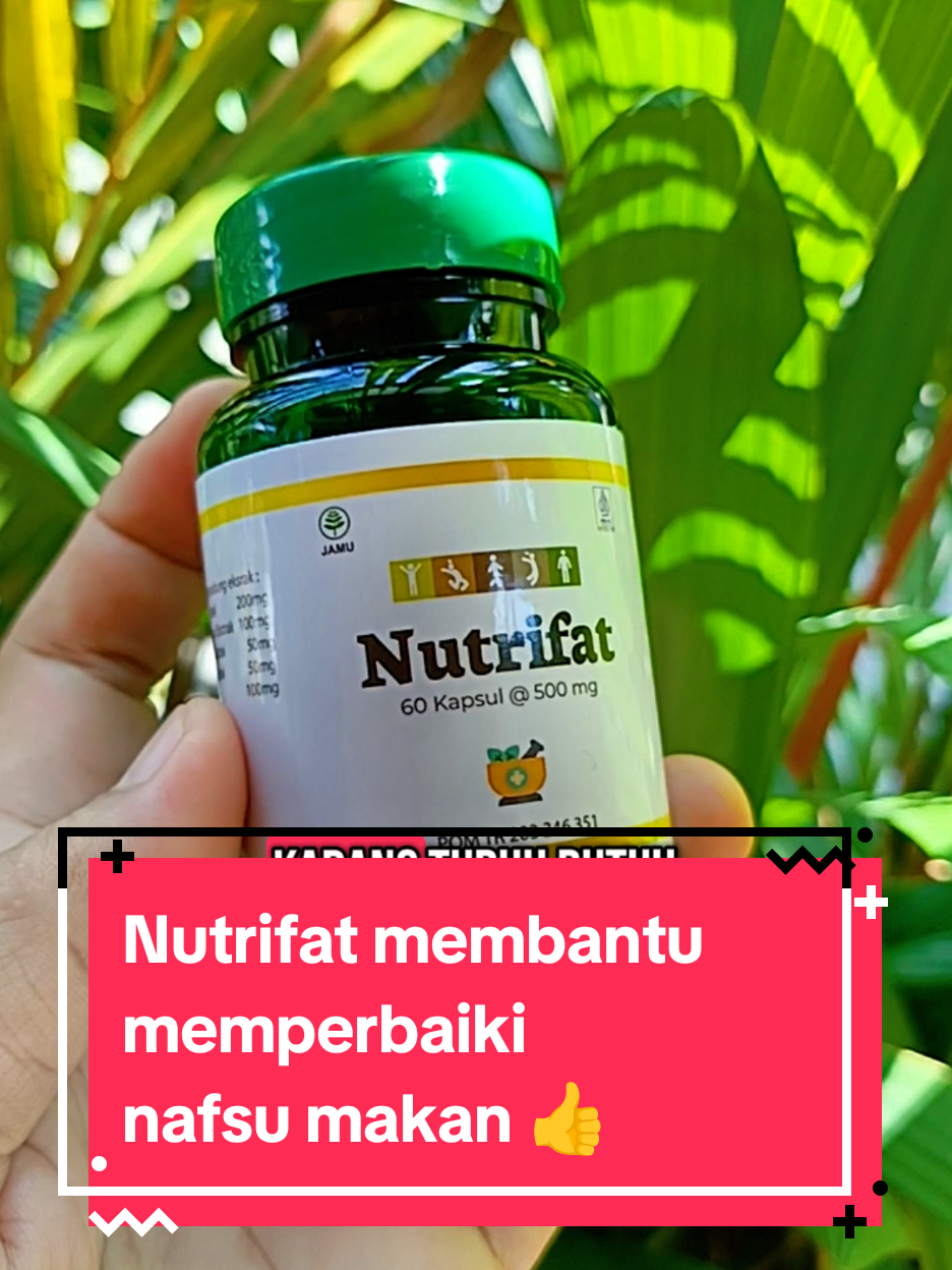 Nutrifat – bantu rawat nafsu makan dengan bahan herbal berkualitas. #nutrifat  #herbalkualitas  #nafsumakansehat  #kapsulherbal  #pilihanalami 