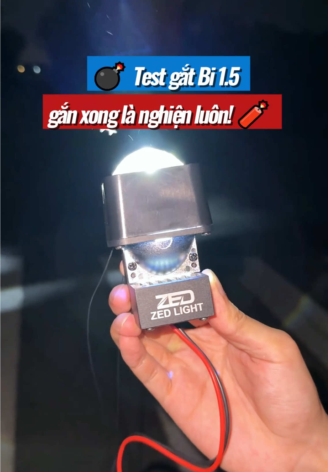 💡 Chiếc đèn nhỏ nhưng cực kỳ lợi hại! ZED LIGHT 1.5 – 48W, ánh sáng rõ, gắn vừa zin, bảo hành 2 năm! 🔋#bido #zedlight #zedlightshop 