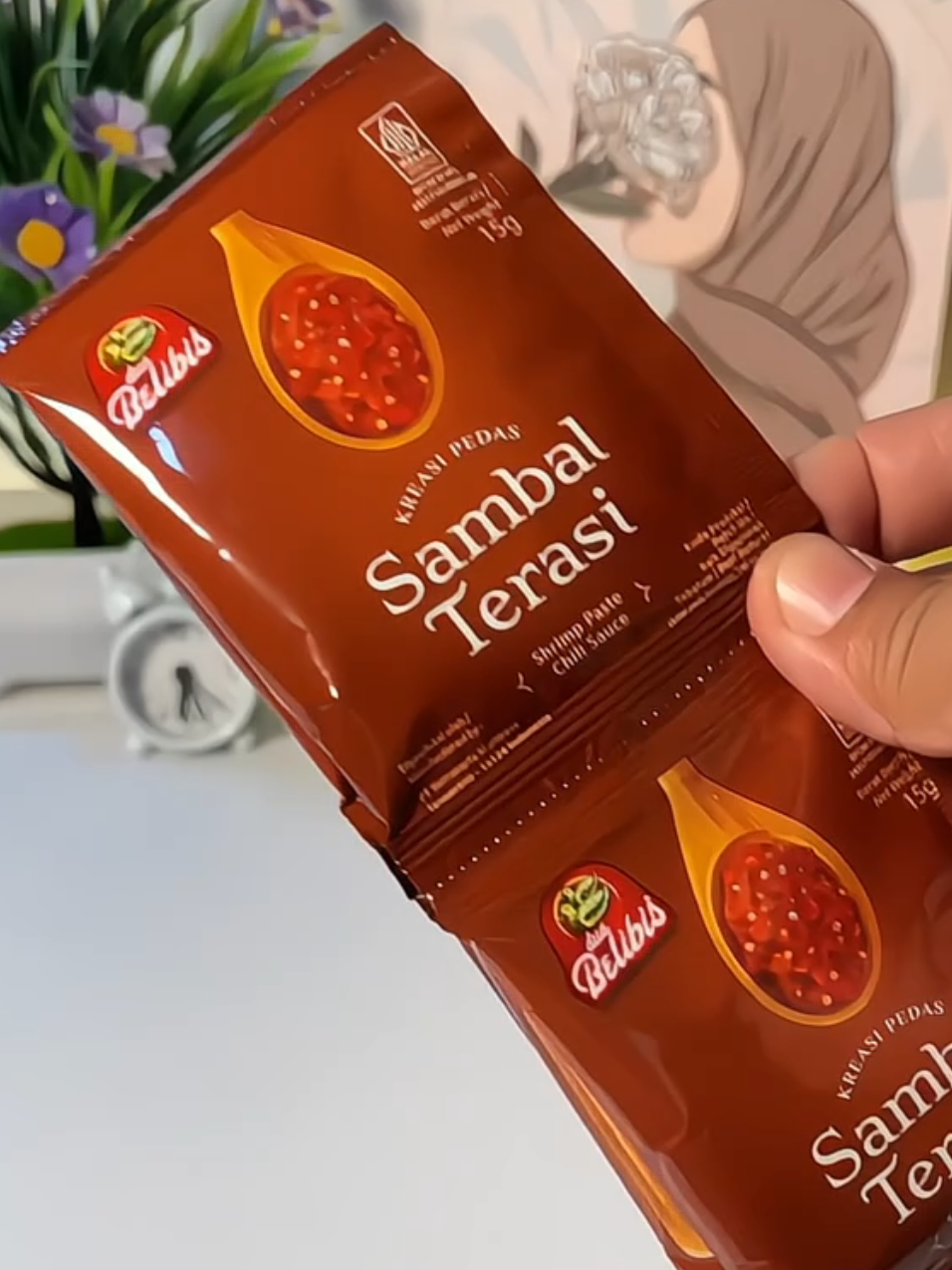 PAKET SAMBAL TERASI belibis SACHET 15 pcs  #sambal #sambalterasi #sambalkemasan #sambalsachet #belibis #gajiansale #tiktokshop 