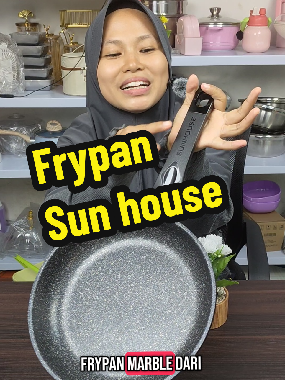 Sunhouse SBD24 Marble Frypan Anti Lengket #frypan  #modalkontendoang 