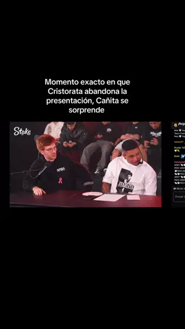 Cristorata abandona la presentación ? #cañita #zein #nochedorada #cristorat 