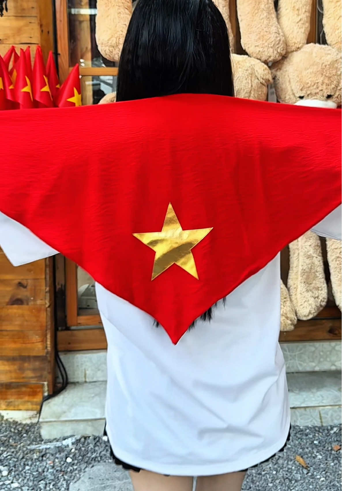 Khăn cờ đỏ sao vàng 🇻🇳🇻🇳🇻🇳.                #aothunyeunuoc #codosaovang #xuhuong #fyp #trending 